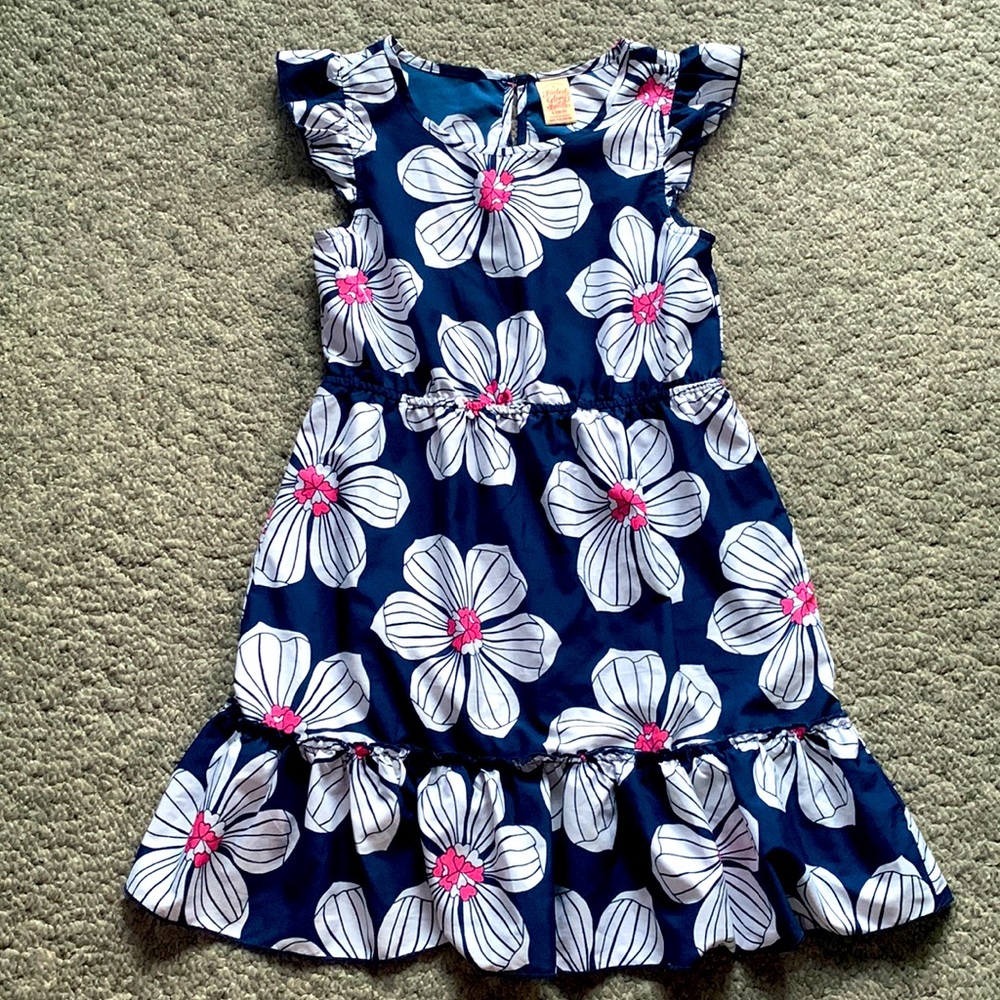 Faded Glory Floral Heart Print Dress